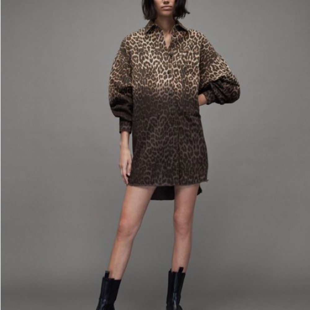 Allsaints Lily Leppo Shacket Dress